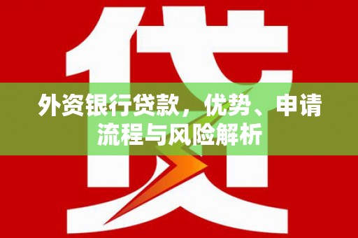 城北外资银行贷款，优势、申请流程与风险解析