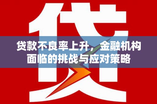 铜仁贷款不良率上升，金融机构面临的挑战与应对策略