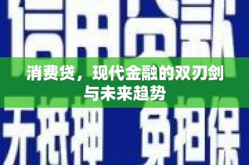 枞阳消费贷，现代金融的双刃剑与未来趋势