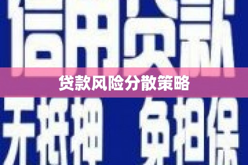 南票贷款风险分散策略