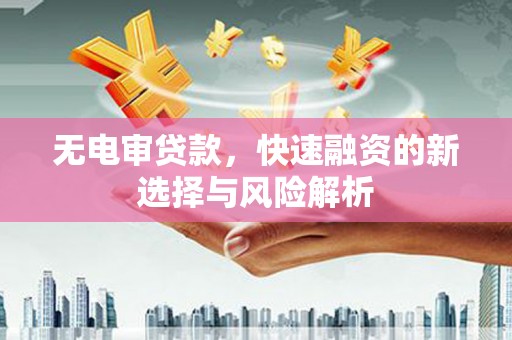 泰山无电审贷款，快速融资的新选择与风险解析