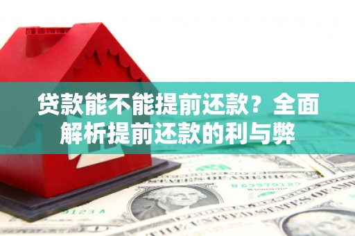 丰台贷款能不能提前还款？全面解析提前还款的利与弊