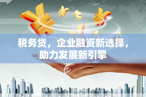 高陵税务贷，企业融资新选择，助力发展新引擎