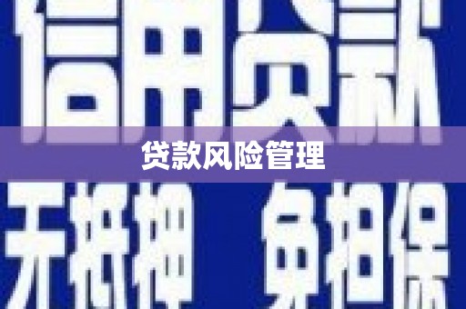 宜都贷款风险管理