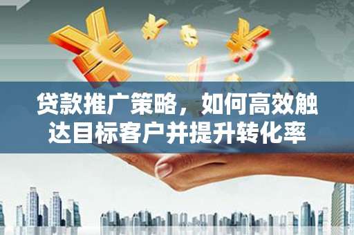 中正贷款推广策略，如何高效触达目标客户并提升转化率