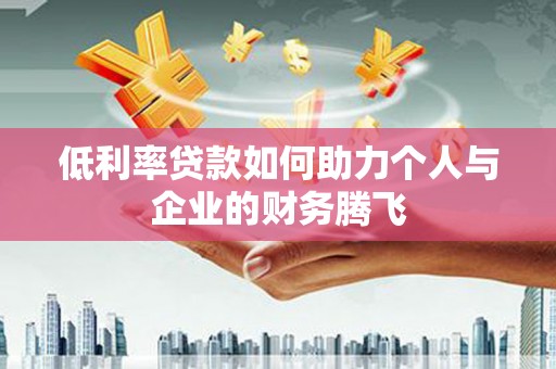 隆安低利率贷款如何助力个人与企业的财务腾飞