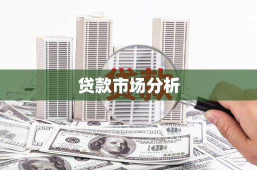 宿松贷款市场分析