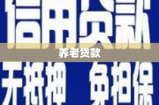 钟祥养老贷款