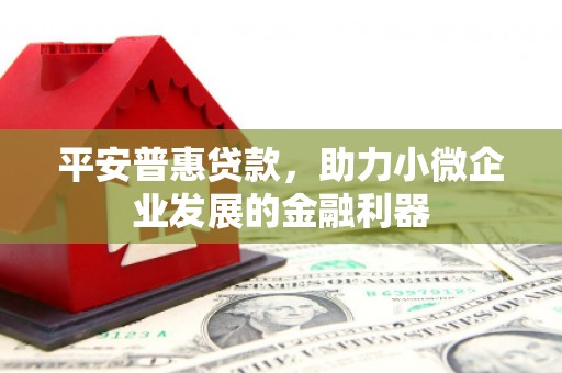 钟祥平安普惠贷款，助力小微企业发展的金融利器