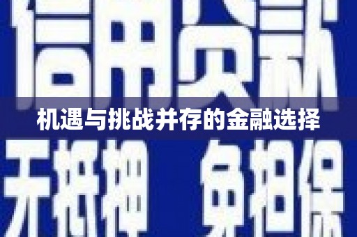 岳池机遇与挑战并存的金融选择